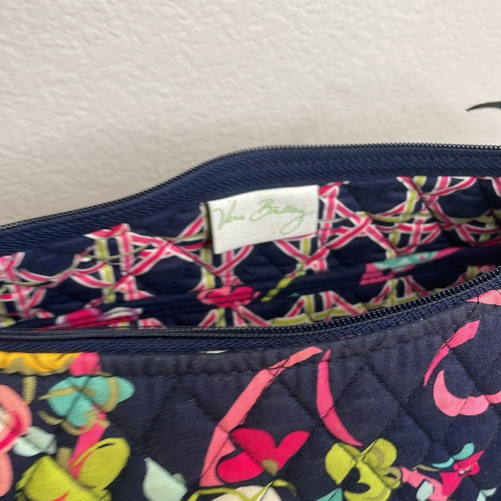 Vera Bradley Ribbons Navy Floral Crossbody Boho bag - Picture 11 of 11